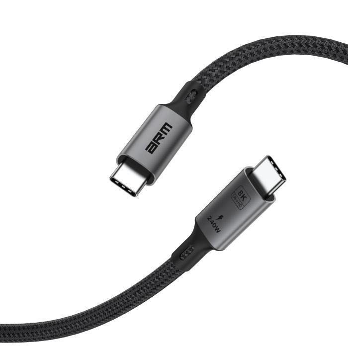 Дата кабель USB-C to USB-C 1.0m USB4 40Gbps 240W 8K60Hz black Armorstandart (ARM81921) изображение 7