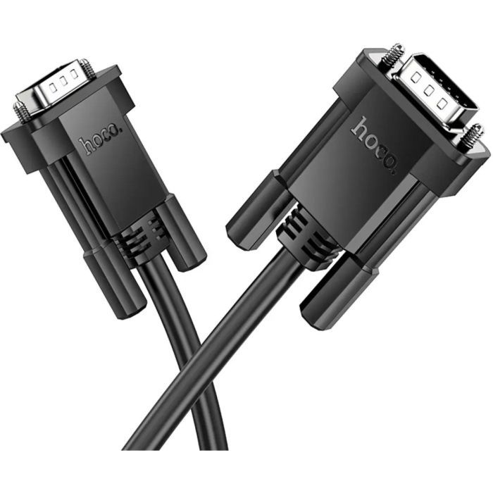 Кабель мультимедийный VGA to VGA 1.0m US11 HD Black HOCO (6942007628204) изображение 4