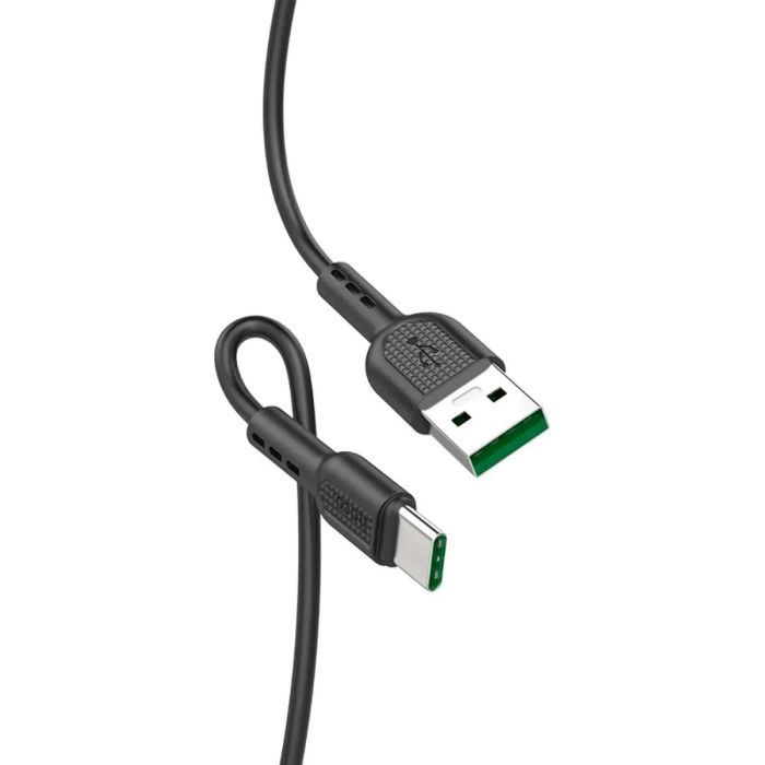 Дата кабель USB-C to USB-C 1.0m 5A Surge charging X33 black HOCO (6931474706119) зображення 4