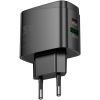 Зарядний пристрій HOCO CS63A Bright 1xUSB-C PD65W + 1xUSB QC3.0 Black (6942007638470) зображення 4