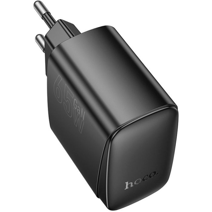 Зарядний пристрій HOCO CS63A Bright 1xUSB-C PD65W + 1xUSB QC3.0 Black (6942007638470) зображення 5