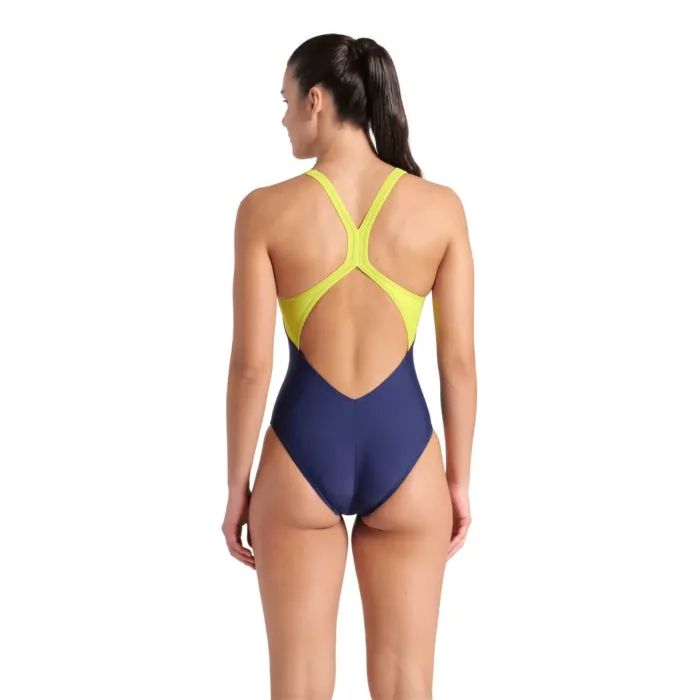 Купальник Arena Breath Swimsuit V Back Lb 008330-760 чорний, жовтий, зелений, синій 36 (3468337422037) зображення 2