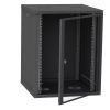 Шафа настінна Ipcom 15U 19" 600x600 (СН-15U-060х060-ДС-9005) зображення 2