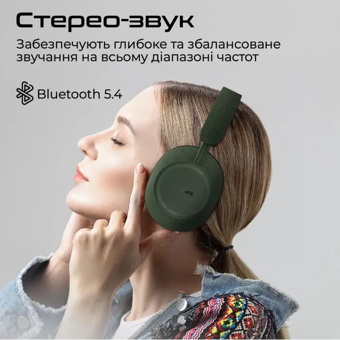 Навушники Promate Takt Midnight Green (takt.midnightgreen) зображення 3