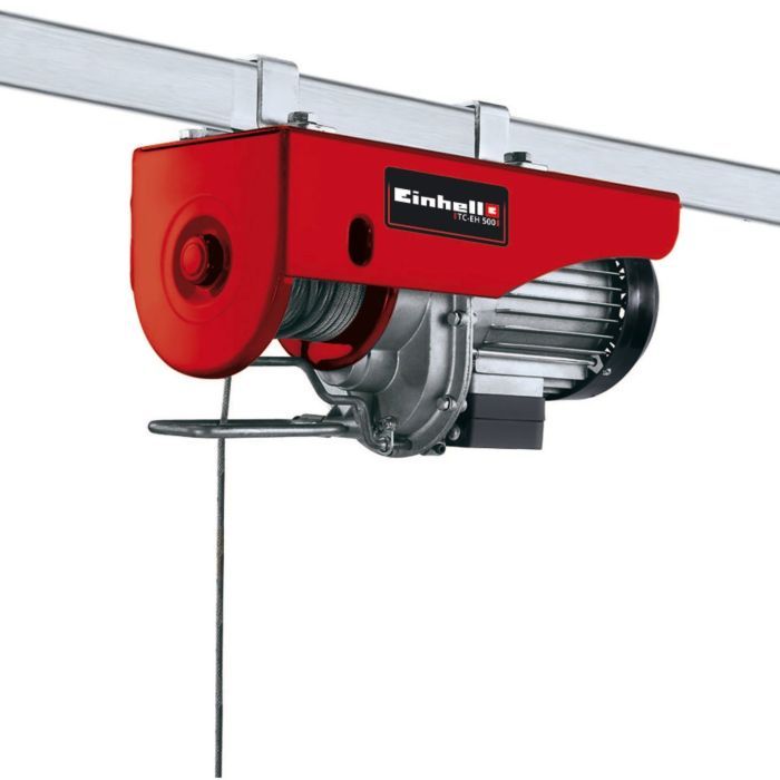 Лебідка Einhell тельфер TC-EH 500, 1000Вт до 500кг, трос 12м. 15кг (2255140)