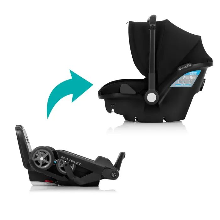 Автокрісло Evenflo Shyft DualRide - Beaufort Black (від 1,4 кг до 16 кг) (032884203376) зображення 5