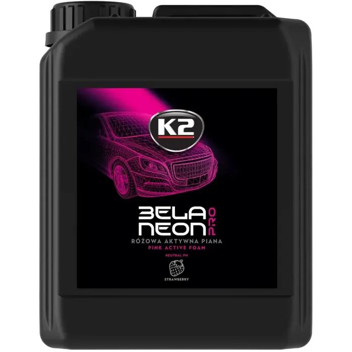 Автошампунь K2 Bela Pro Neon для очищення кузова полуниця 1 л (D0151)