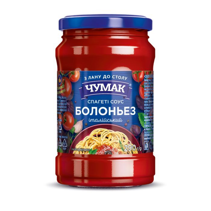 Соус Чумак Болоньез 290 г с/б (4823096008998)
