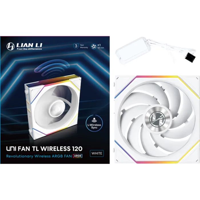 Кулер для корпуса Lian Li Uni Fan TL WIRELESS 120-1, White (G99.12TL1W1W.00) изображение 7