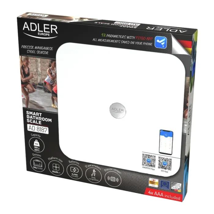 Весы напольные Adler AD 8187 white (AD8187W) изображение 3