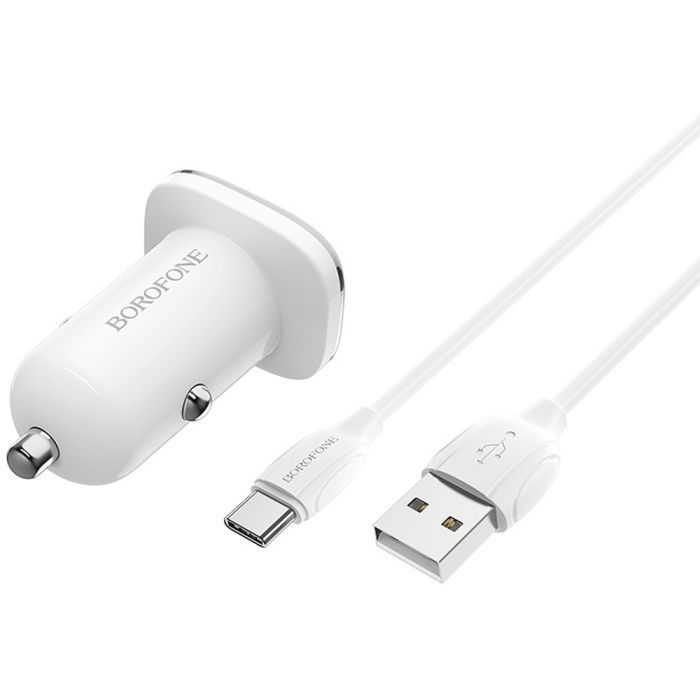 Зарядное устройство BOROFONE BZ12A USB + cable Micro 5P 1.0m White (BZ12AMW) изображение 3