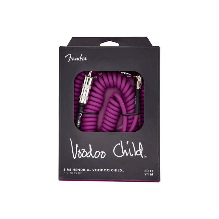 Инструментальный кабель Fender Cables Jimi Hendrix Voodoo Child 30' Coil Purple (301777) изображение 2