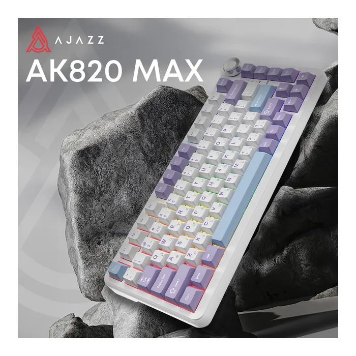 Клавиатура Ajazz AK820 MAX Magnetic Switch RGB USB Black (AK820MAX-WM-BGY) изображение 3