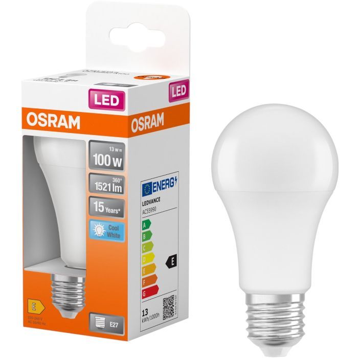 Лампочка Osram CL A100 13W/840 230V FR E27 (4058075304253) изображение 2