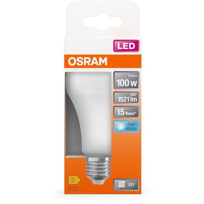 Лампочка Osram CL A100 13W/840 230V FR E27 (4058075304253) изображение 3