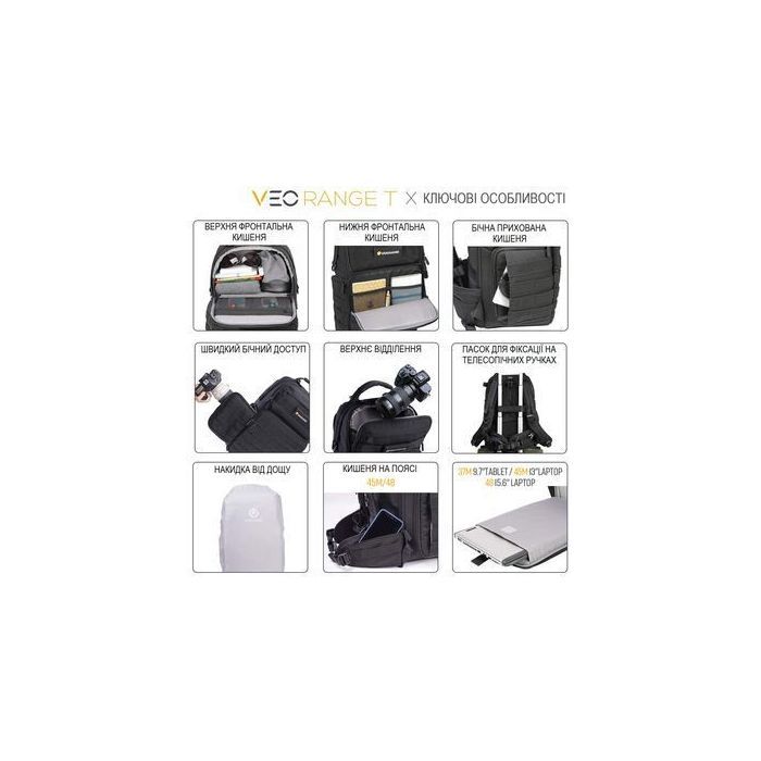 Фото-сумка Vanguard VEO Range T 45M Beige BG (DAS301771) изображение 9