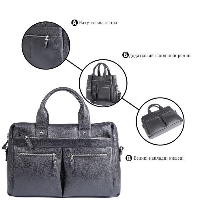 Сумка Shvigel Черная (00975) изображение 4