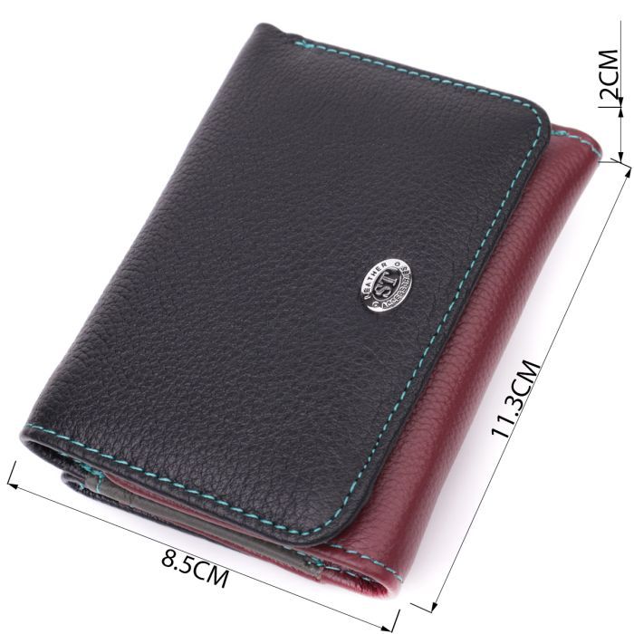 Гаманець ST Leather З натуральної шкіри Різнокольоровий (22497) зображення 3
