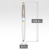 Ручка шариковая Parker JOTTER 17 Originals UKRAINE White CT BP Трезубец синий желтый (15032_T0017u) изображение 2