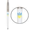 Ручка шариковая Parker JOTTER 17 Originals UKRAINE White CT BP Трезубец синий желтый (15032_T0017u)