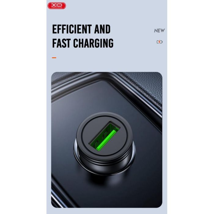Зарядное устройство XO USB QC3.0 black (CC39-BK) изображение 7