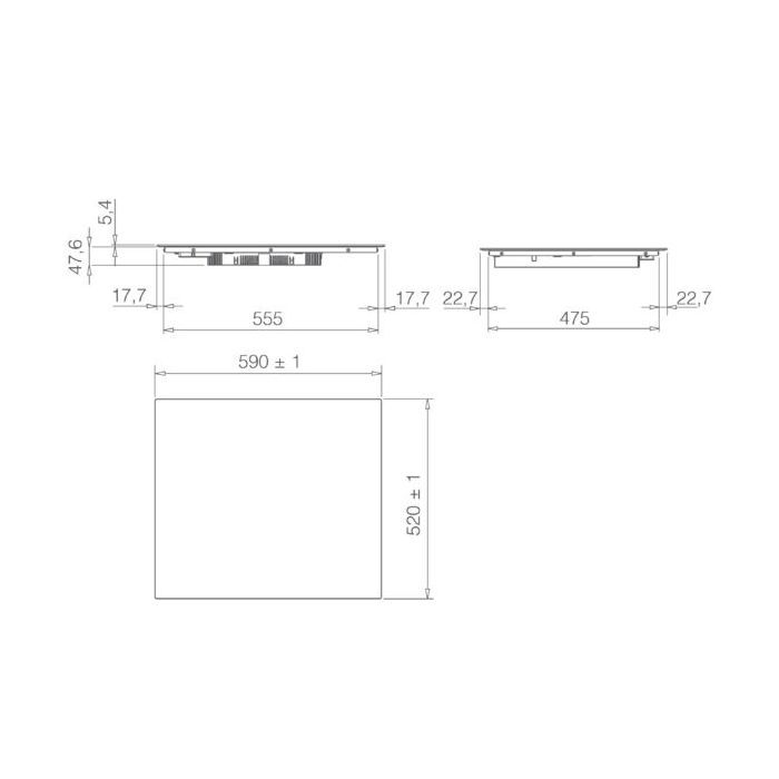 Варочна поверхня Elica RATIO 604 PLUS CONNECT BL зображення 3