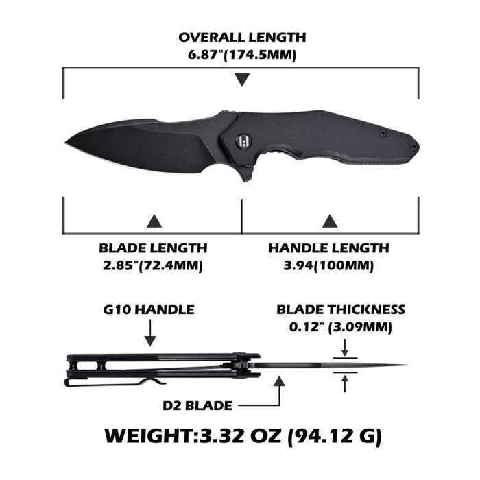 Нож Hightron Mini Ventura, D2, G10, зелений, сталевий stonewash клинок (HK05GRNS) изображение 6