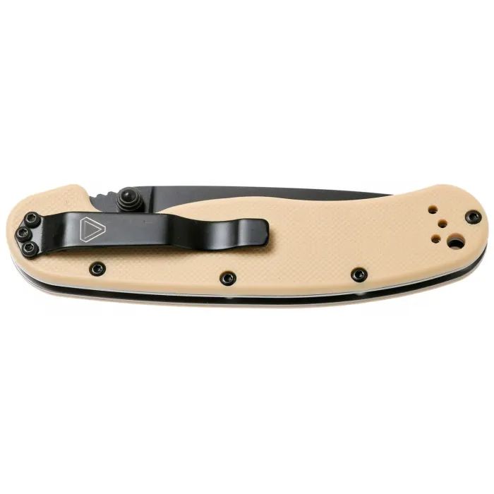 Ніж Ontario Knife RAT II D2 Desert Tan, Black Blade (ON8830DT) зображення 4