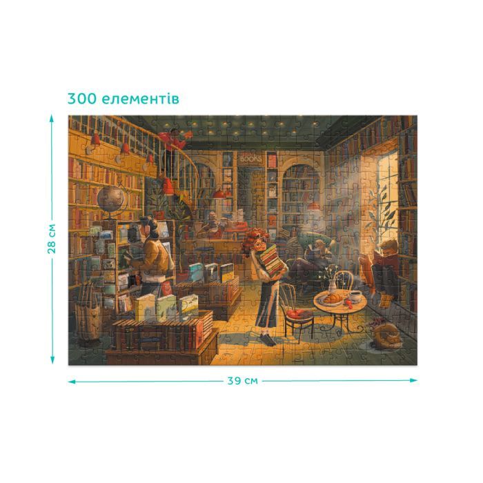 Пазл DoDo Книжковий магазин, 300 елементів (300602) зображення 5