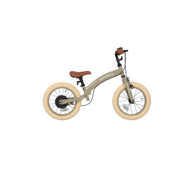 Детский велосипед QPlay Miniby 3 в1, біговел 14",Grey-Green (CB01MiniBy14GreyGreen) изображение 4