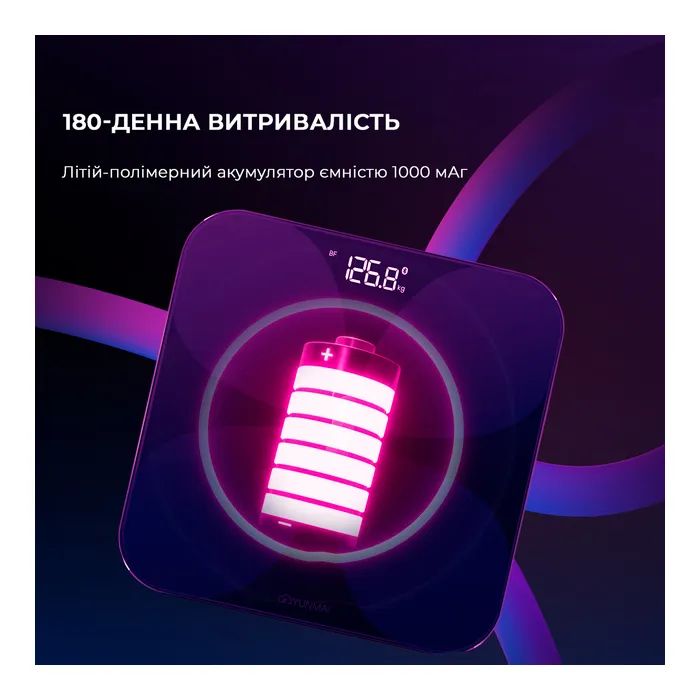 Весы напольные Yunmai PRO Smart Scale Black (M1806CH-BK) изображение 6