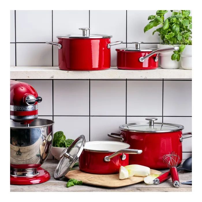 Ківш KitchenAid Steel Core, 18 см, 2 л, червоний (CC003264-001) зображення 6