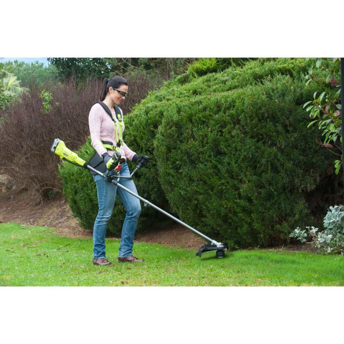 Тример садовий Ryobi ONE+ OBC1820B 18V, 20см, ніж/ліска 30см, ергоремені Vertebrae 4.7кг (без АКБ та ЗП) (5133002619) зображення 6