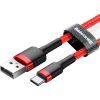 Дата кабель USB 2.0 AM to USB-C 3.0m 2A red Baseus (CATKLF-U09) изображение 2