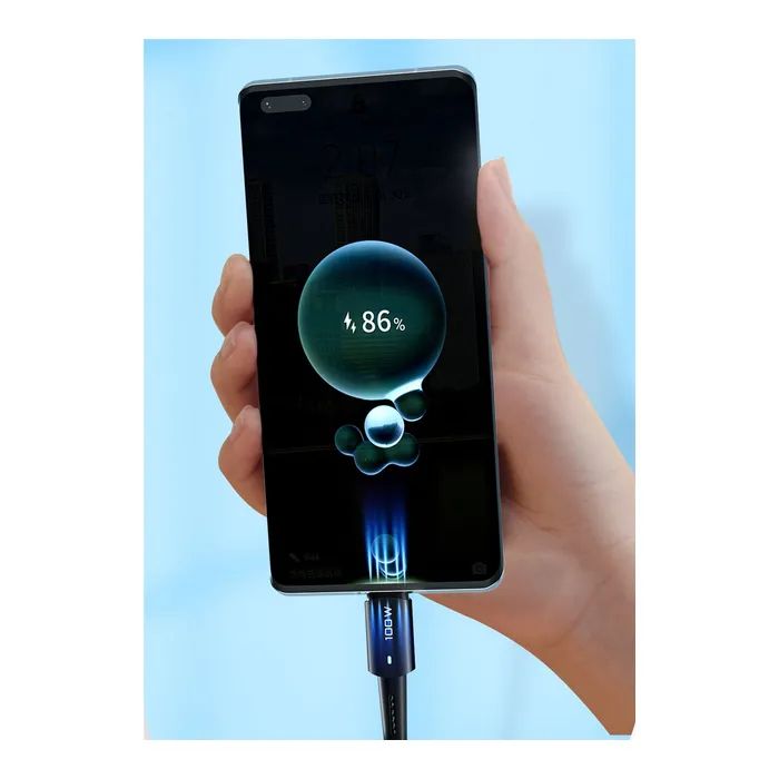 Дата кабель USB-C to USB-C 1.0m 100W black Essager (EXCTT1-CG01) изображение 5