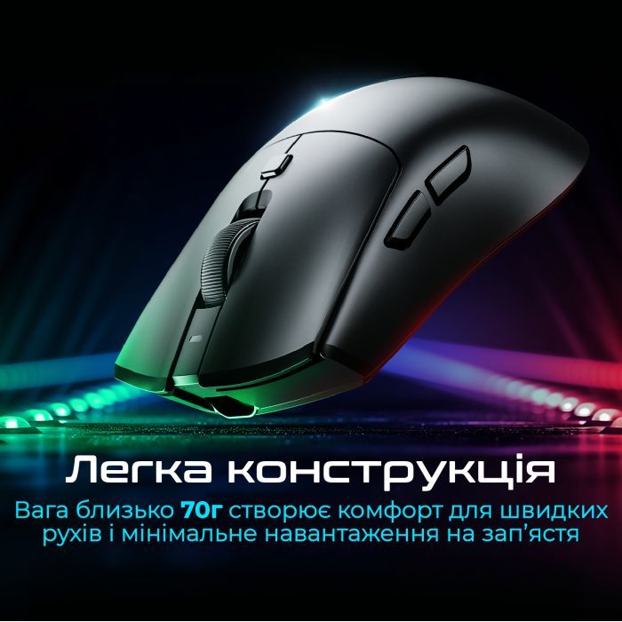Мишка RAWM SA-MH01 Wireless/Bluetooth Purple (SA-MH01.purple) зображення 5