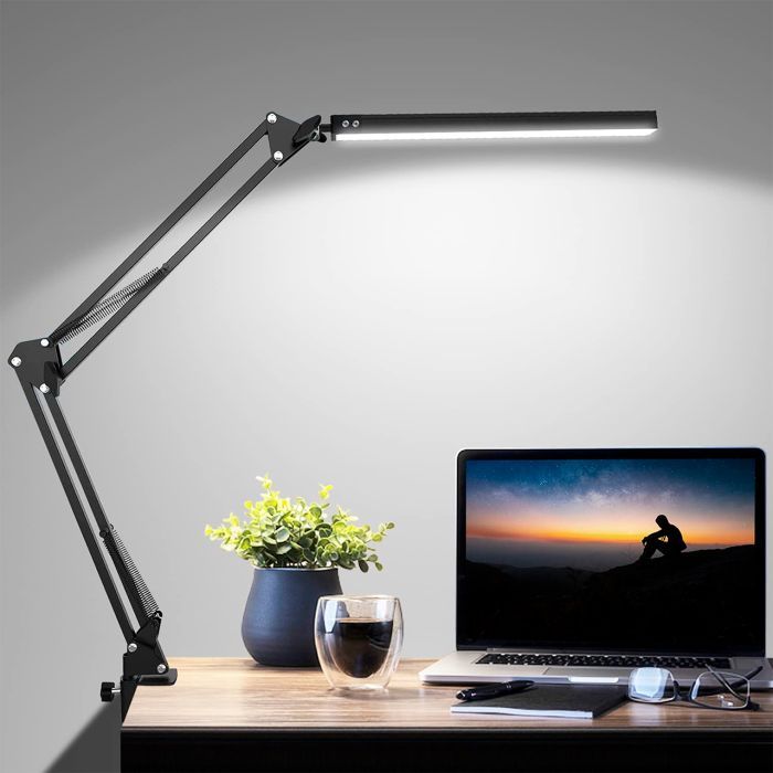 Настольная лампа Eurolamp LED 10W 400Lm 2800-6500K (black) на струбцине (LED-TLS-10W(black)) изображение 4