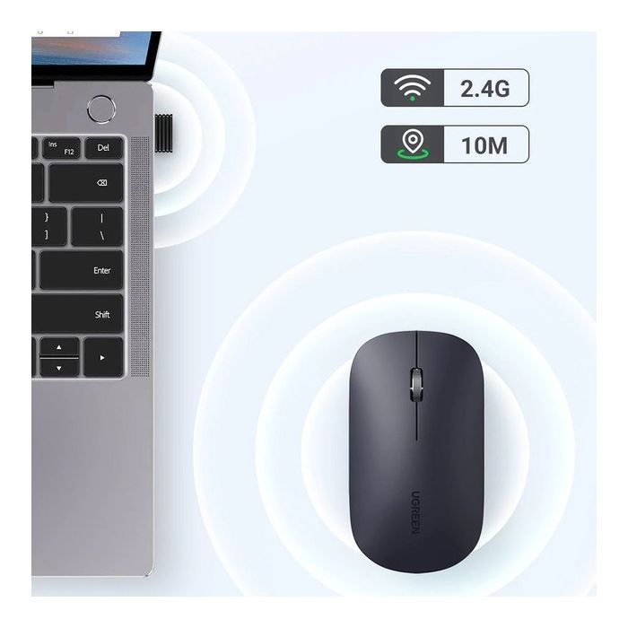 Мишка Ugreen MU001 Portable Wireless Black (90372) зображення 7