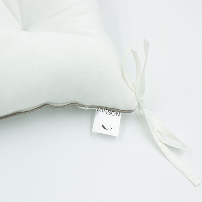Подушка на стілець MirSon 28-0001 White Velvet 50х50 см (2200006275718) зображення 2