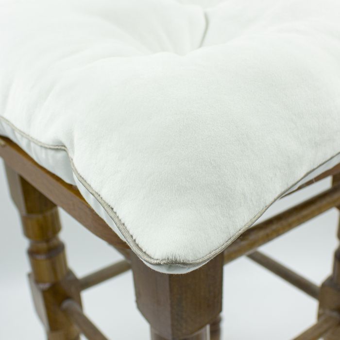 Подушка на стілець MirSon 28-0001 White Velvet 50х50 см (2200006275718) зображення 4
