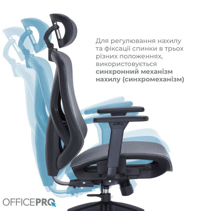Офисное кресло OfficePro Atlas OC630-W-LG-LG (OC630-W-LG-LG) изображение 11
