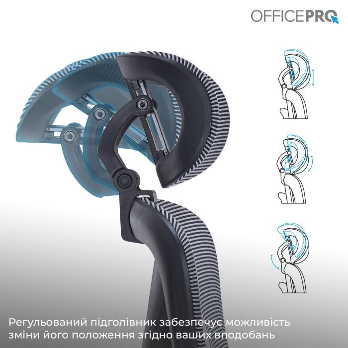 Офисное кресло OfficePro Atlas OC630-W-LG-LG (OC630-W-LG-LG) изображение 12