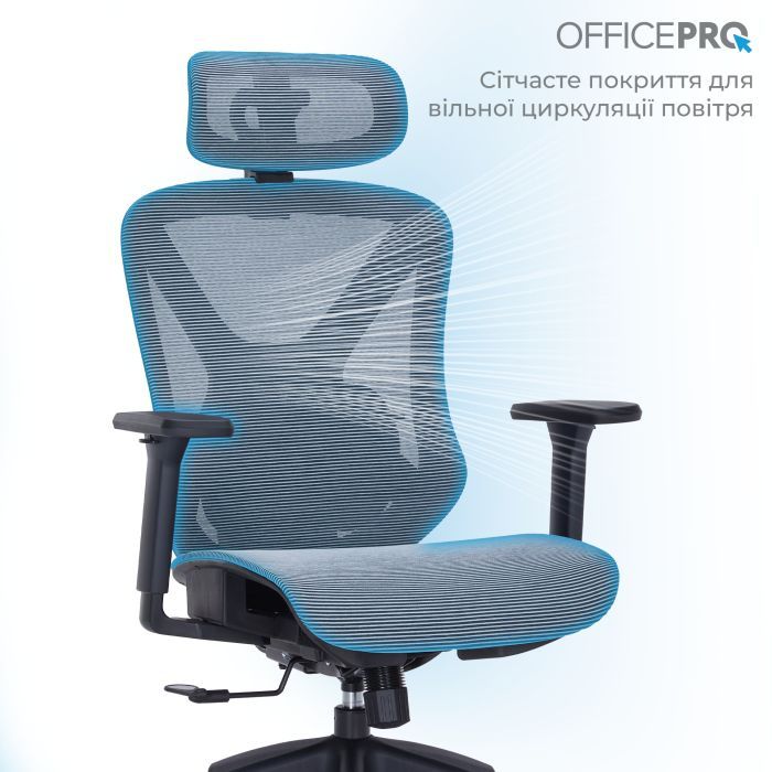 Офисное кресло OfficePro Atlas OC630-W-LG-LG (OC630-W-LG-LG) изображение 8