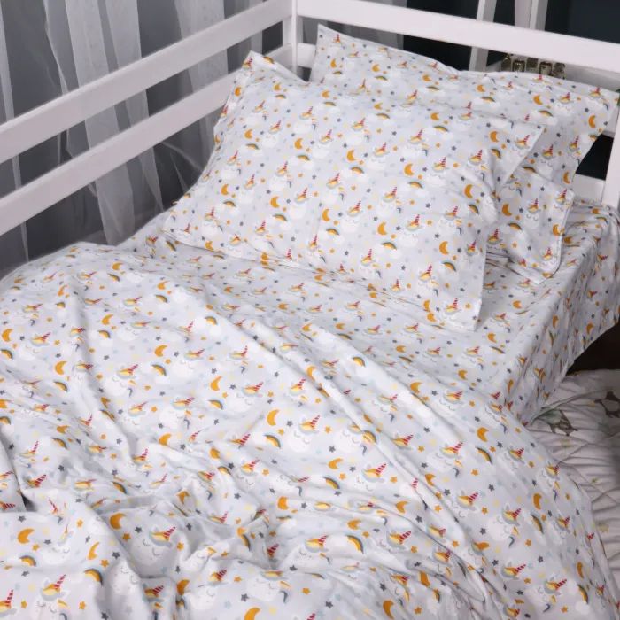 Постельное белье MirSon 018 Unicorn Фланель 160x220 Полуторный Евро (2200009656033) изображение 2