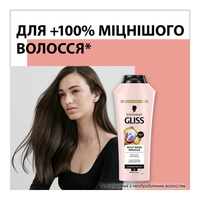 Шампунь Gliss Split Hair Miracle Для поврежденных волос и секущихся кончиков 250 мл (9000101287332) изображение 2