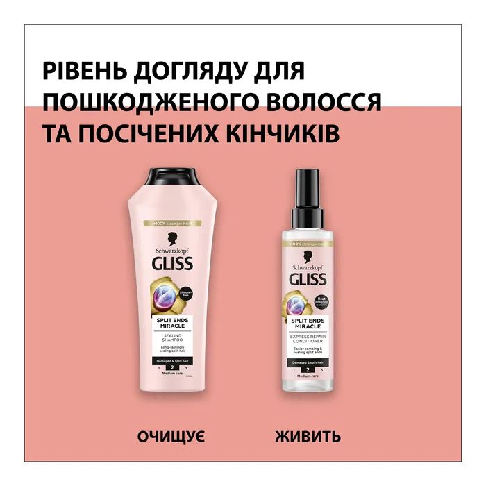 Шампунь Gliss Split Hair Miracle Для поврежденных волос и секущихся кончиков 250 мл (9000101287332) изображение 6