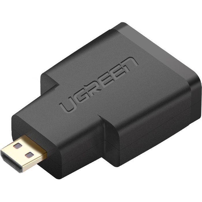 Переходник Micro HDMI M to HDMI F black Ugreen (20106)