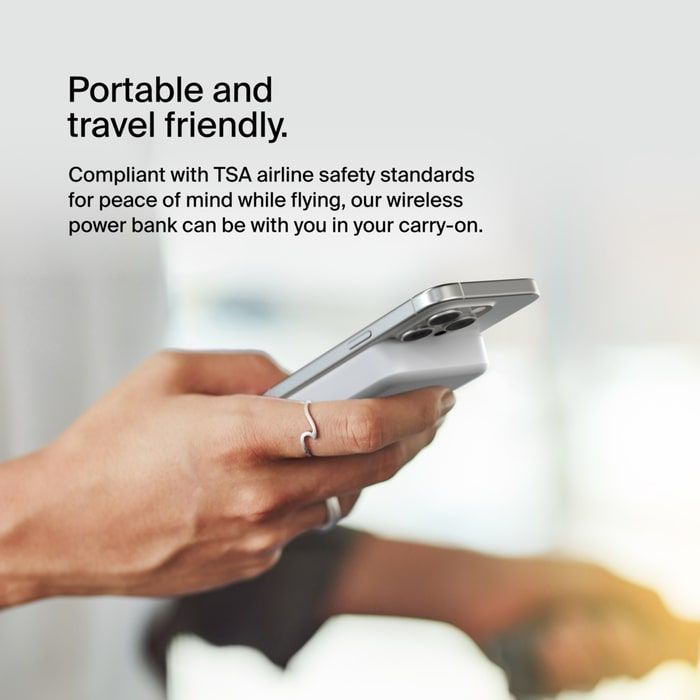 Батарея универсальная Belkin 8000mAh MagSafe Wireless Qi2 White (BPD007BTWH) изображение 10