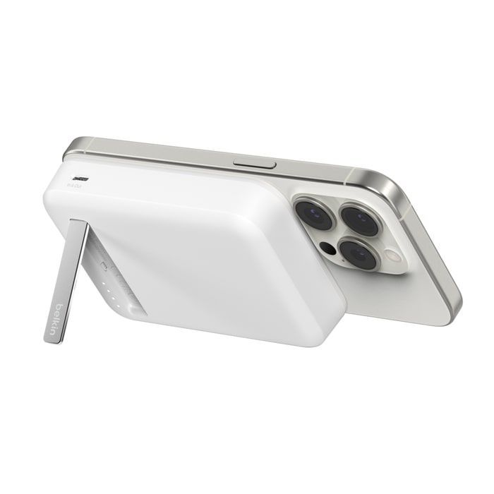 Батарея универсальная Belkin 8000mAh MagSafe Wireless Qi2 White (BPD007BTWH) изображение 12