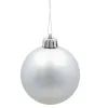 Ялинкова іграшка Chomik пластикові кульки 6 шт, 6 см, сріблясті (5900779893863_2) зображення 2
